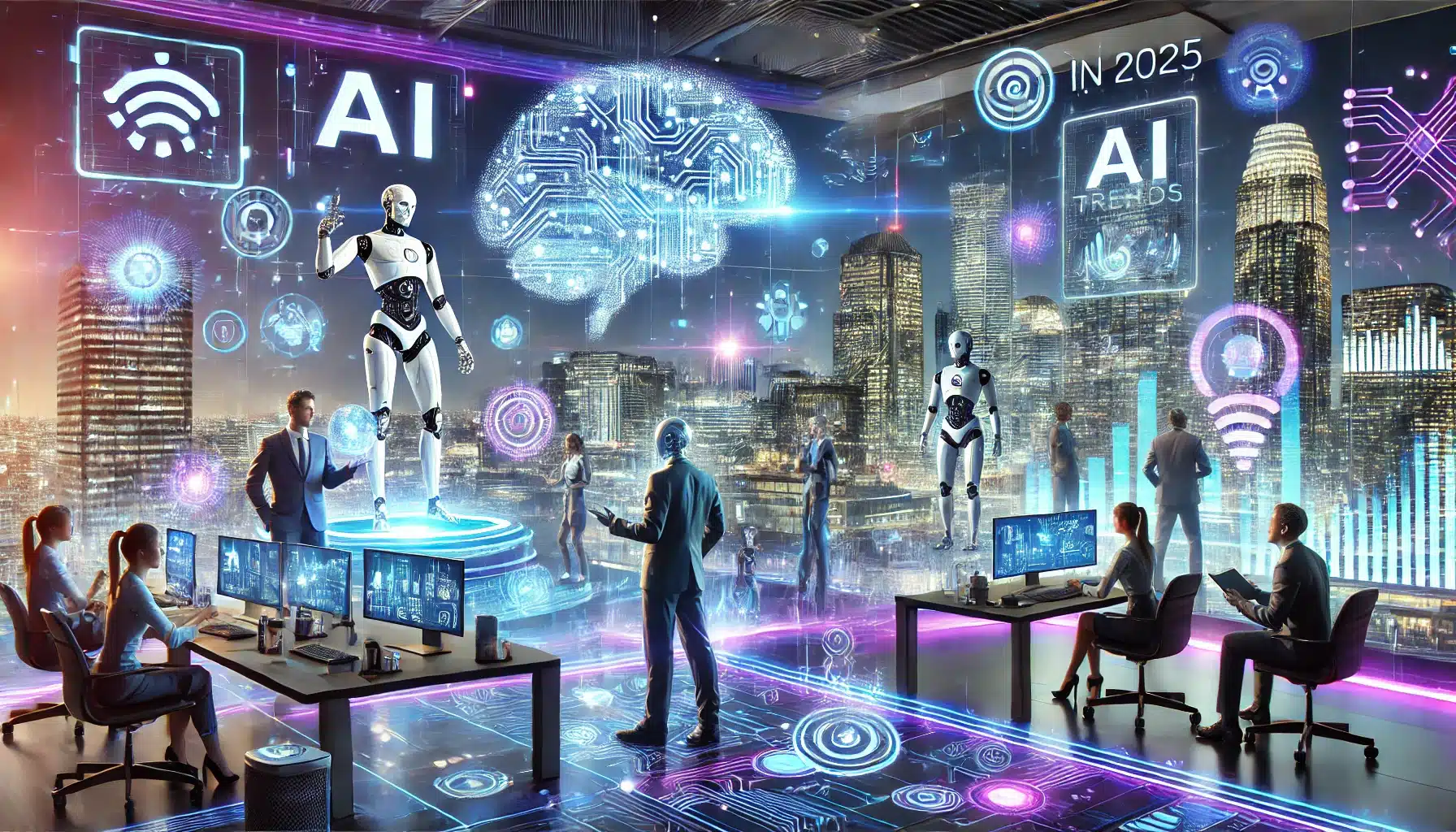 Image showcasing Top AI Trends Shaping Business and Innovation in 2025 - trenderai